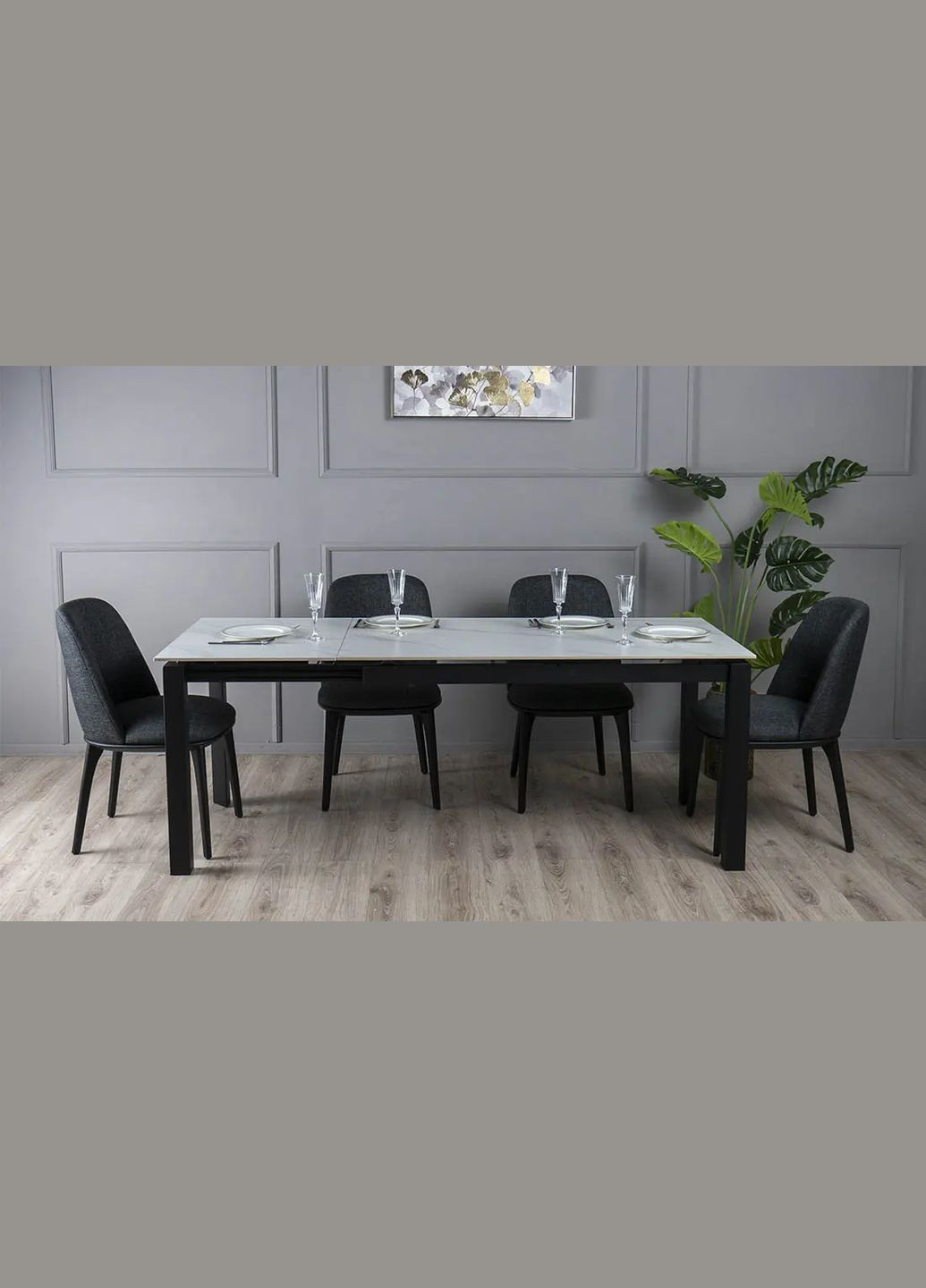 Стол раскладной Ларс 1200/1700x800x750 белый Prestol (352267748)