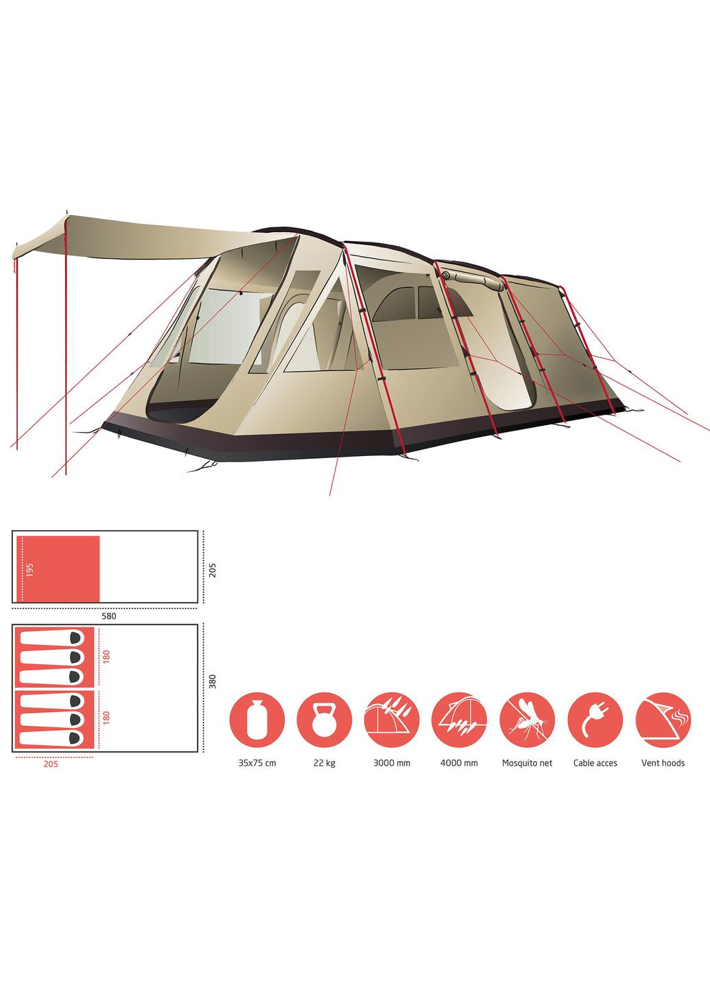 Палатка Dolomiti 6 Mojave Desert (330034) Grand Canyon (315936908)