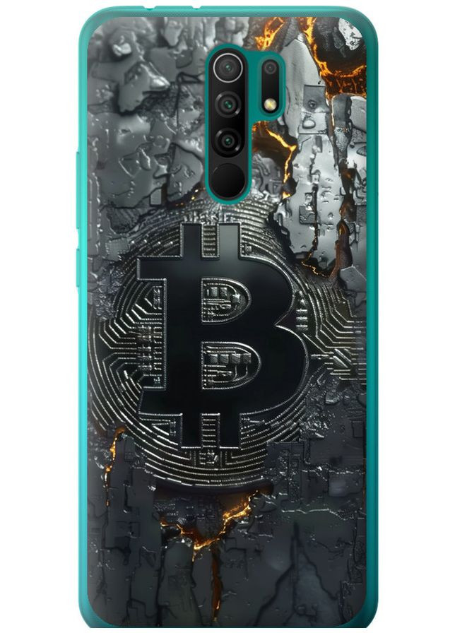 Силіконовий чохол 'Розпечений біткойн' для Endorphone Xiaomi Redmi 9 (366340425)