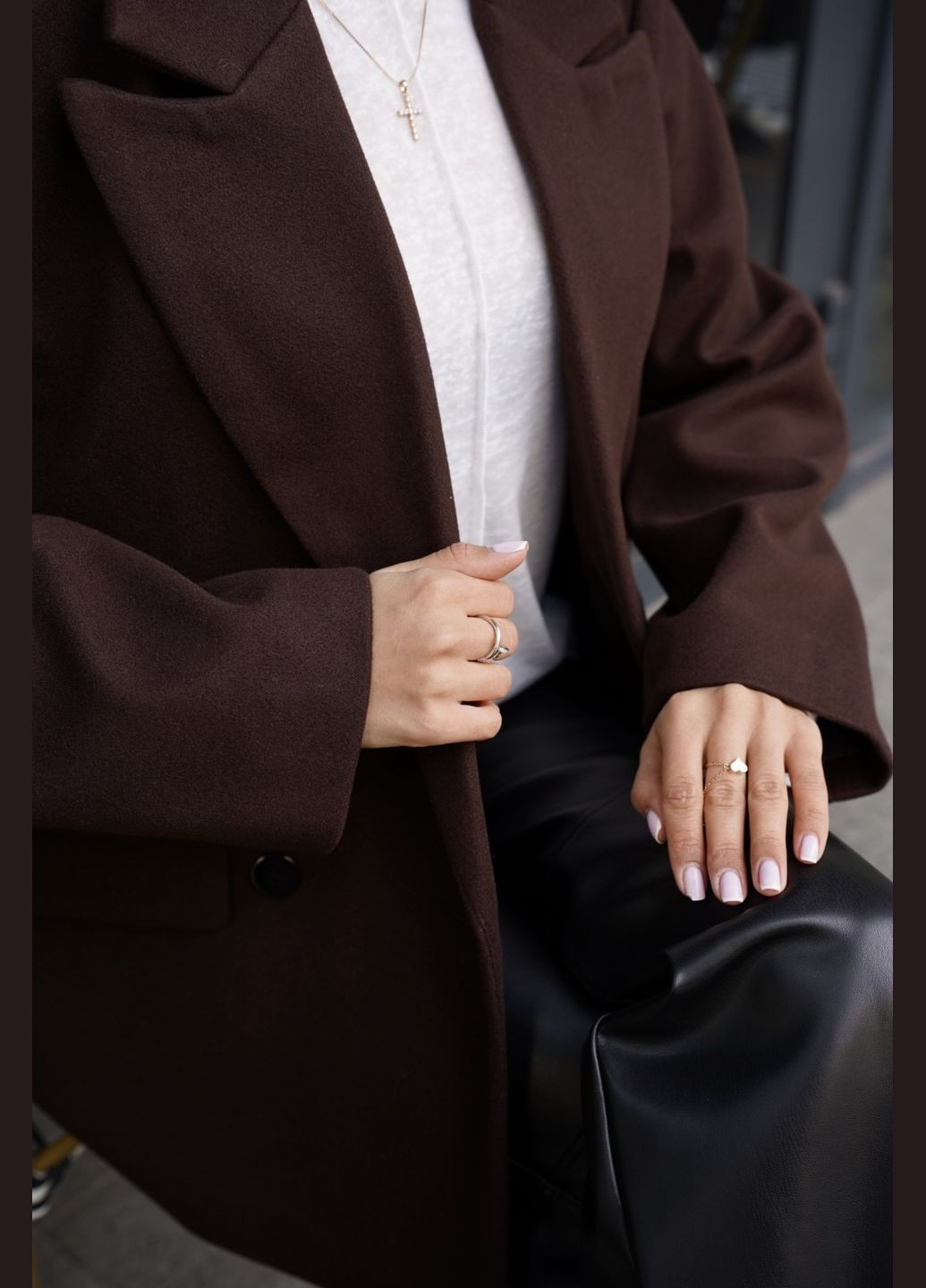 Коричнева демісезонна жакет на підкладці куртка-піджак SRS