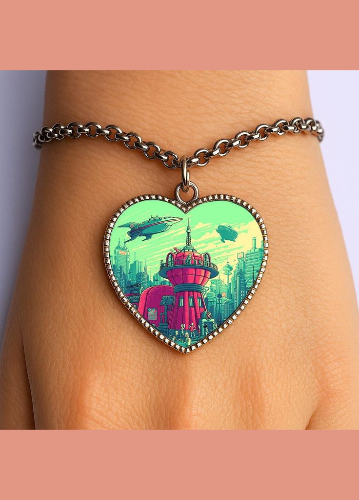 Браслет Футурама #002 (серце) No Brand (329330662)