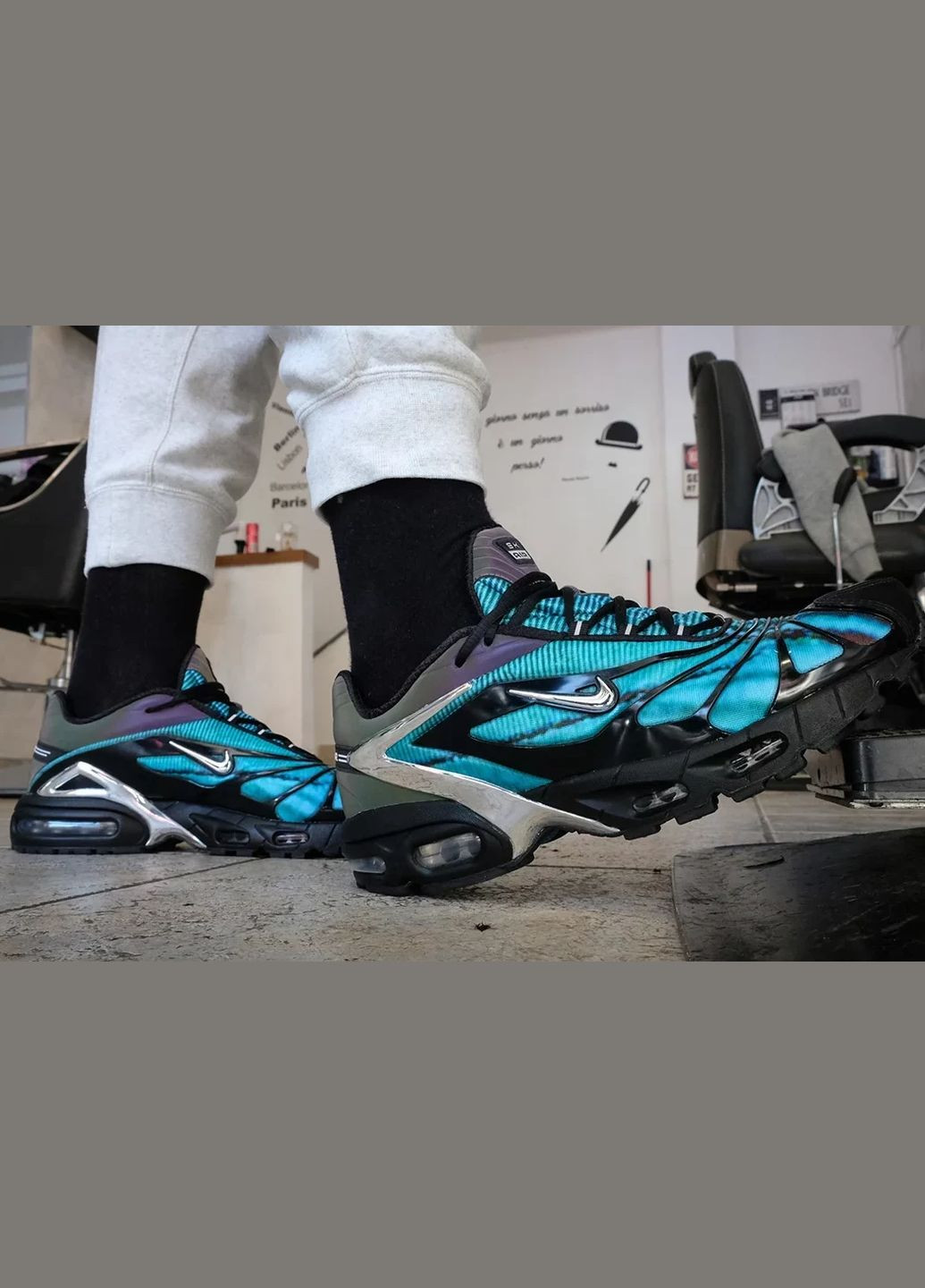 Синій всесезонні кросівки air max tailwind 5 skepta bright blue - cq8714-001 Nike