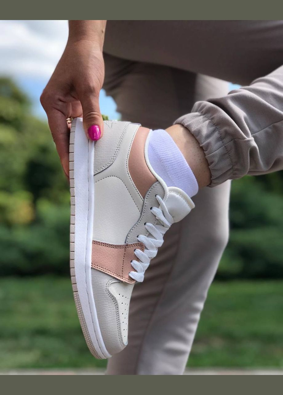 Жіночі кросівки з еко шкіри (1344) No Brand бежеві демісезони (313293353)