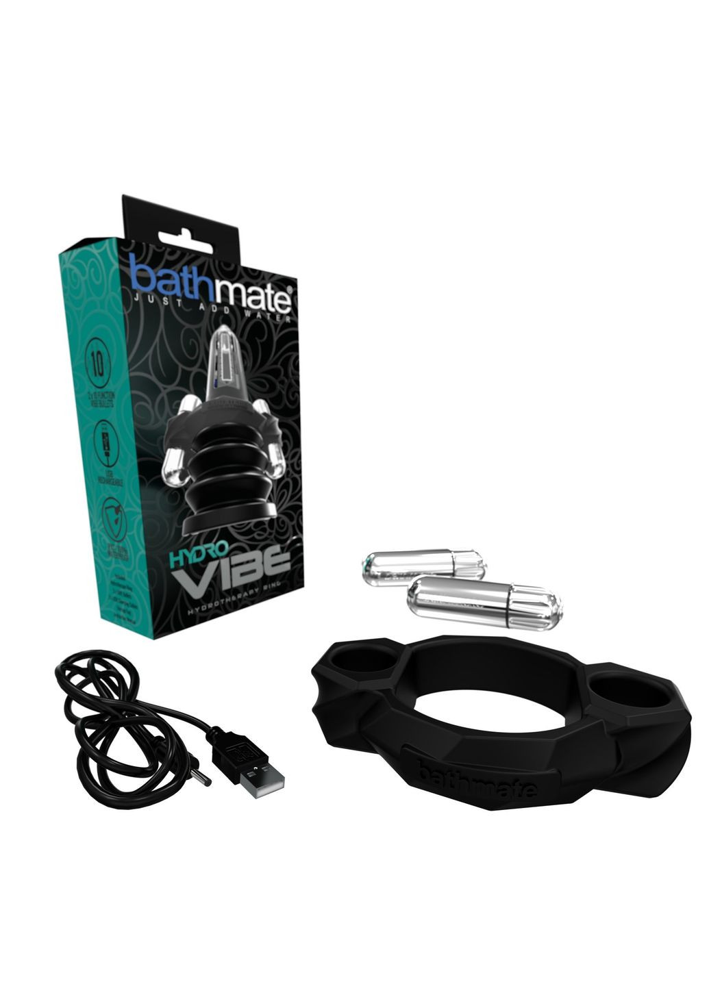 Комплект для вибротерапии с гидронасосом - Hydro Vibe Bathmate (369946188)