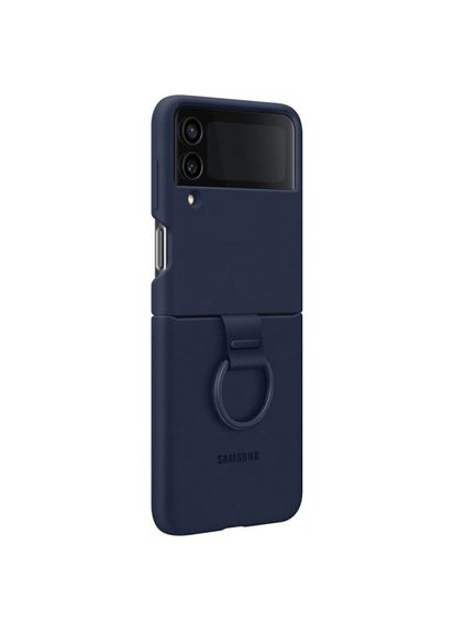 Чехол Samsung Galaxy Z Flip 4 Silicone Cover with Ring Navy sm-f721b No Brand (321971841)