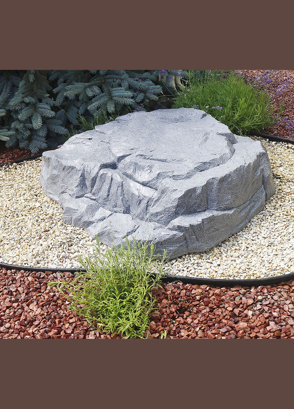 Ландшафтний Валун (камінь) сірий граніт 87х86х28 см (ССПГ000103 ) Гранд Презент (296119635)