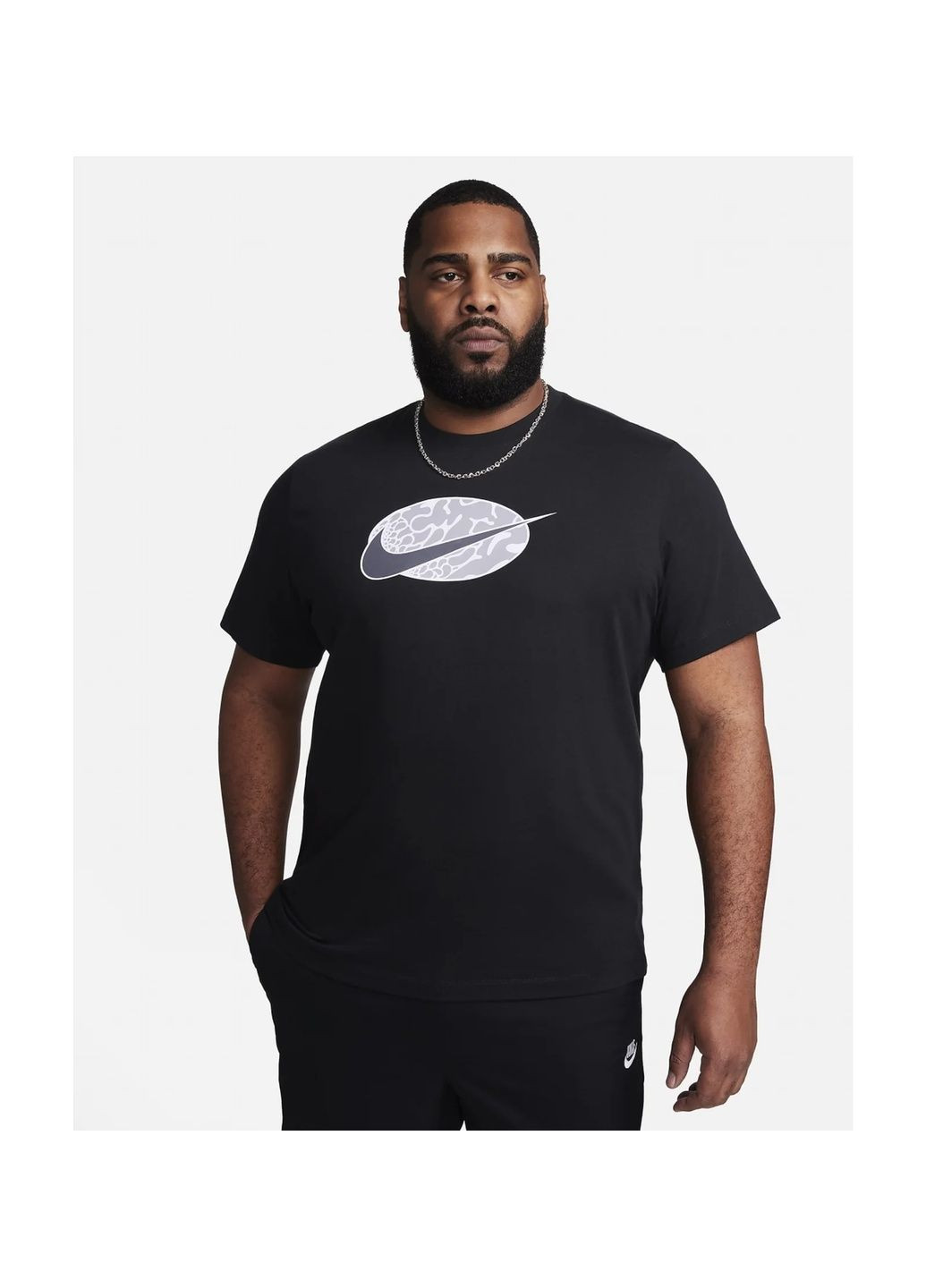 Чорна футболка чоловіча sportswear t-shirt black Nike