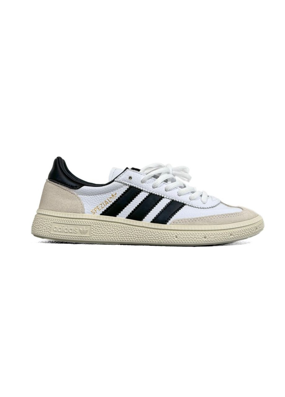 Чорні Осінні кросівки чоловічі adidas spezial white / black адідас спеціал No Brand