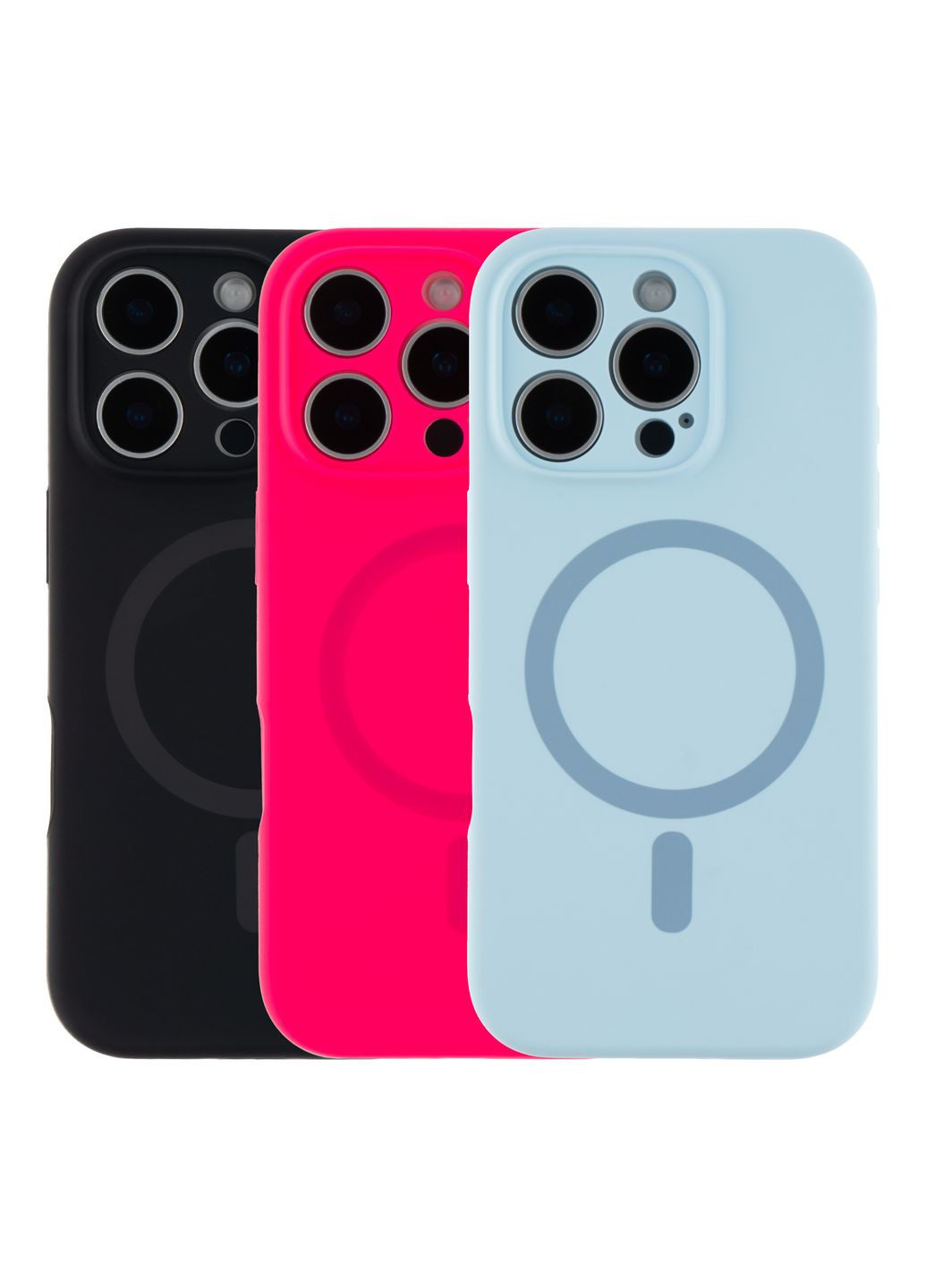 Чехол Glow Silicone Case Full Camera with Magsafe для iPhone 16 Pro Цвет Grey No Brand Apple iPhone 16 Pro 2024 (336149032)