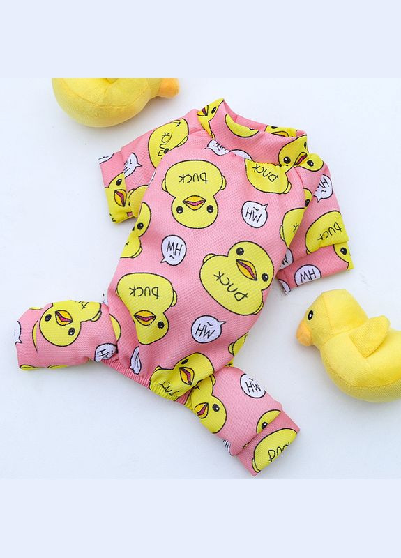 Пижама для котов и кошек Pet Style "Утки" Розовая XL No Brand - (323232190)