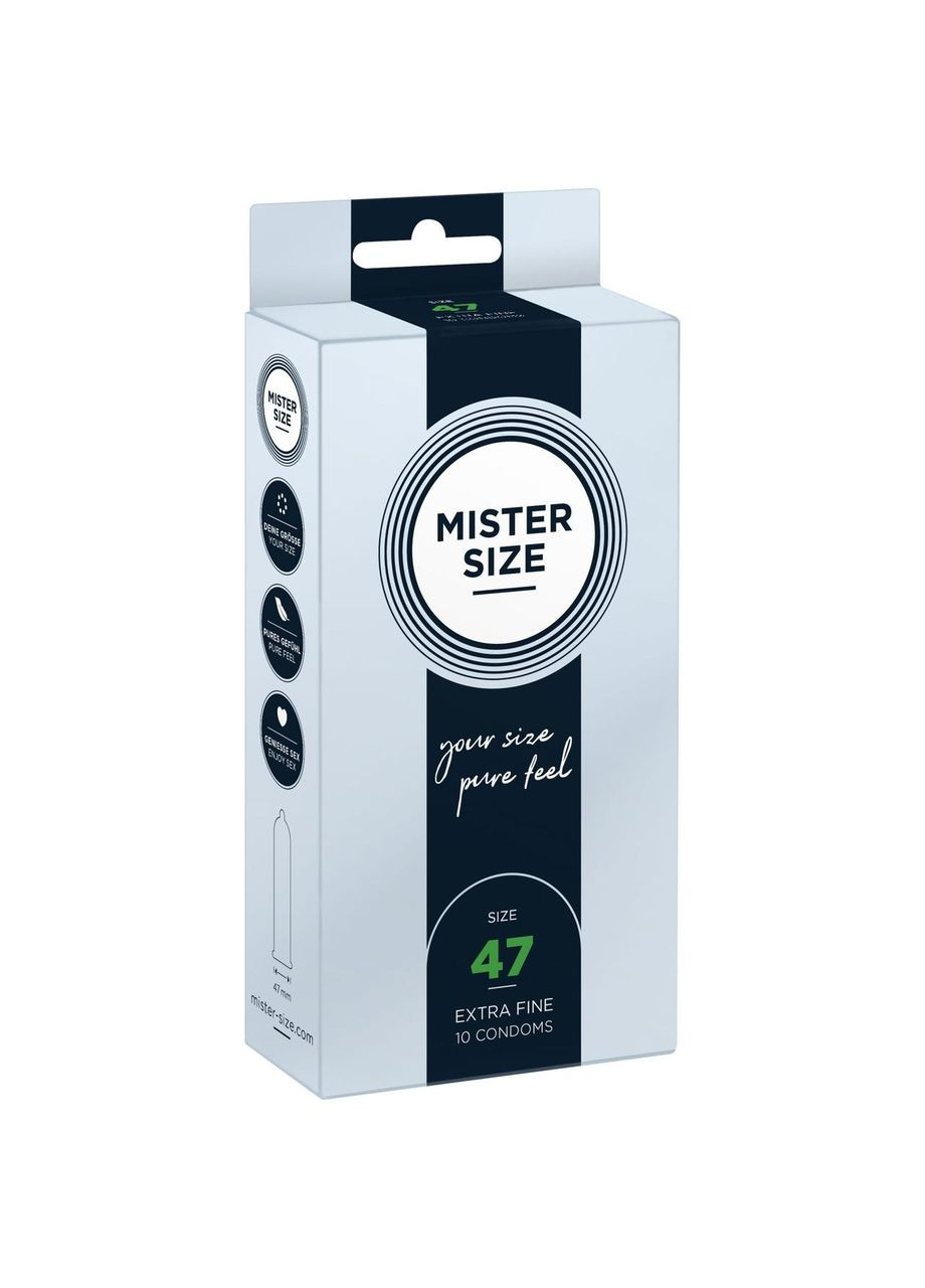 Презервативи Mister Size - pure feel - 47 (10 condoms), товщина 0,05 мм No Brand (366879646)