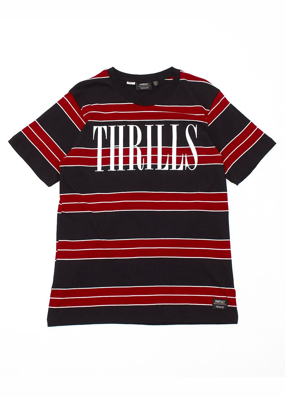 Комбинированная футболка basic,черный-красный-белый, Wesc