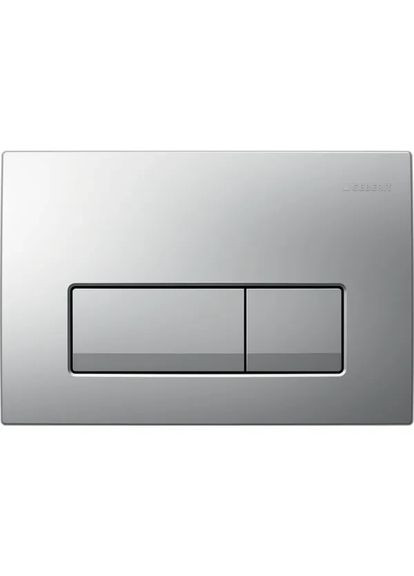 Клавиша двойного смыва,пластик, матовый хром, DELTA 115.119.46.1 Geberit (361446903)