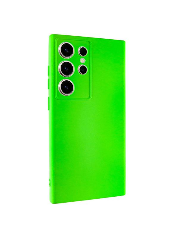 Чехол Silicone Cover Full Camera для Samsung Galaxy S24 Ultra Neon Green Lakshmi (355874285)