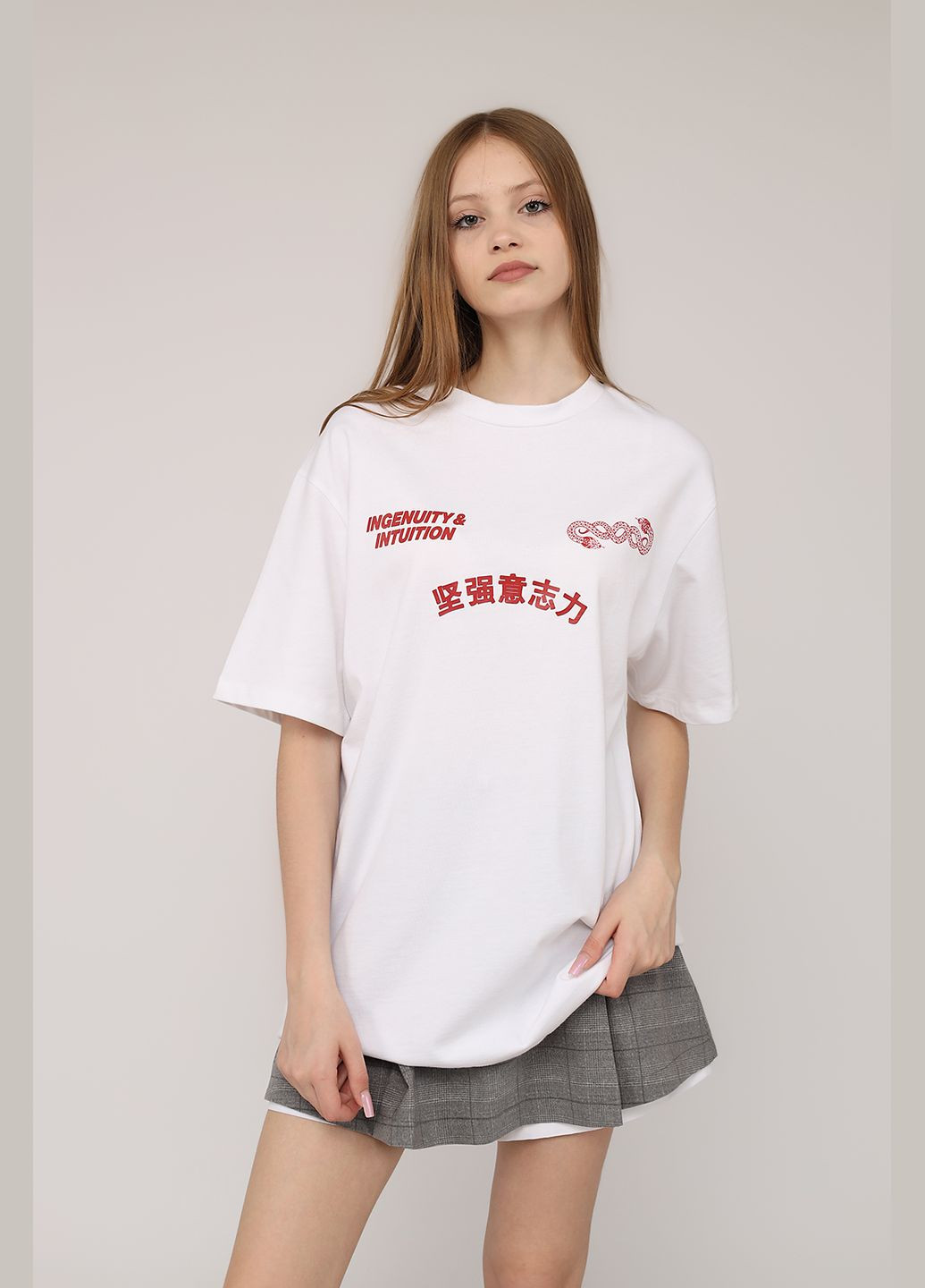 Футболка с коротким рукавом женская цвет белый ЦБ-00278234 Busem - (334257386)