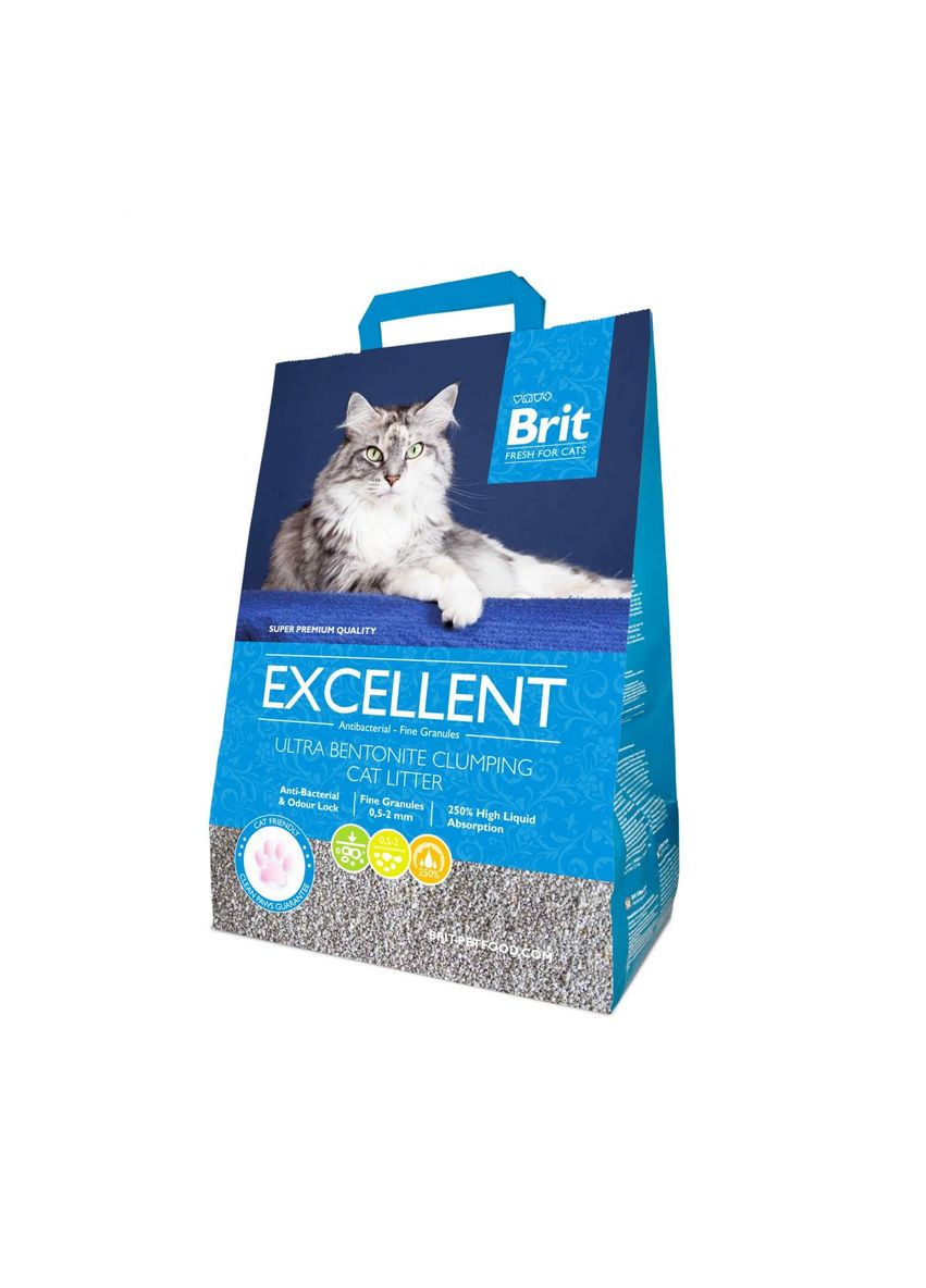 Наповнювач бентонітовий Fresh Excellent для кошенят 0,5–2мм, 10кг Brit (292259690)