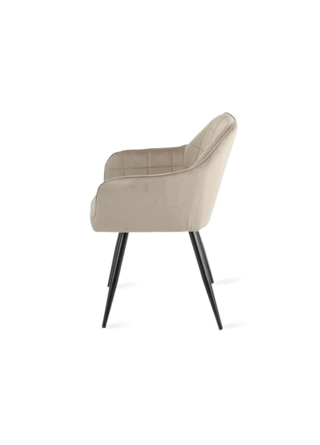 Стілець DONNA чорний каркас/темний беж Intarsio (372178463)