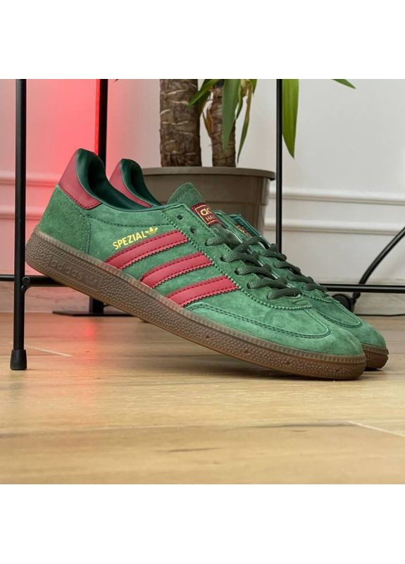 Черные демисезонные кроссовки мужские и женские adidas handball spezial green | адидас гандбол специал зеленые No Brand