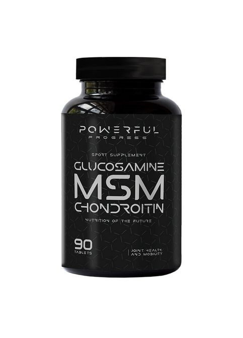 Препарат для суглобів і зв'язок Glucosamine Chondroitin MSM, 90 таблеток Powerful Progress (324421707)