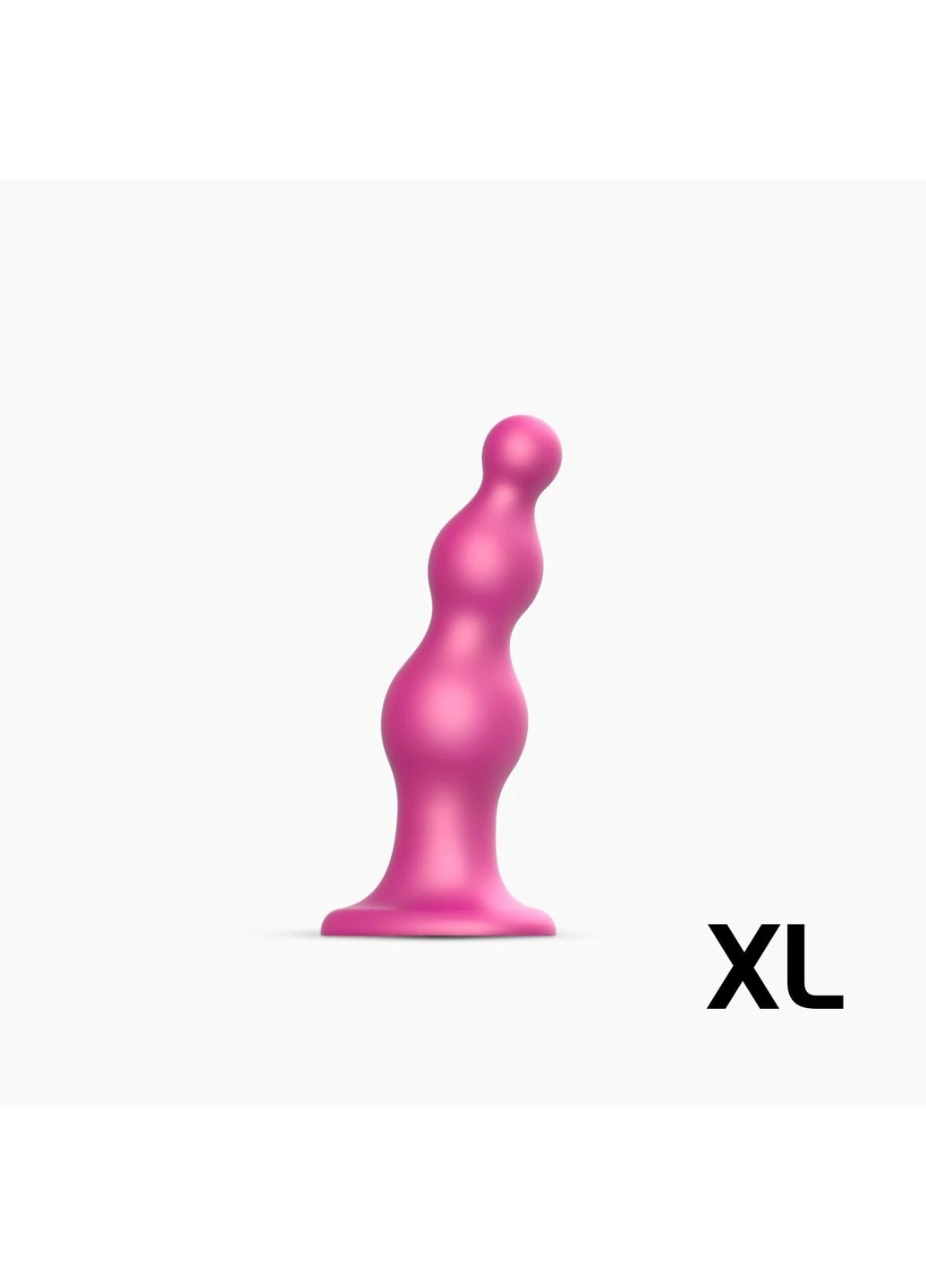 Насадка для страпона Dildo Plug Beads Framboise Metallic, XL Strap-On-Me (395734048)