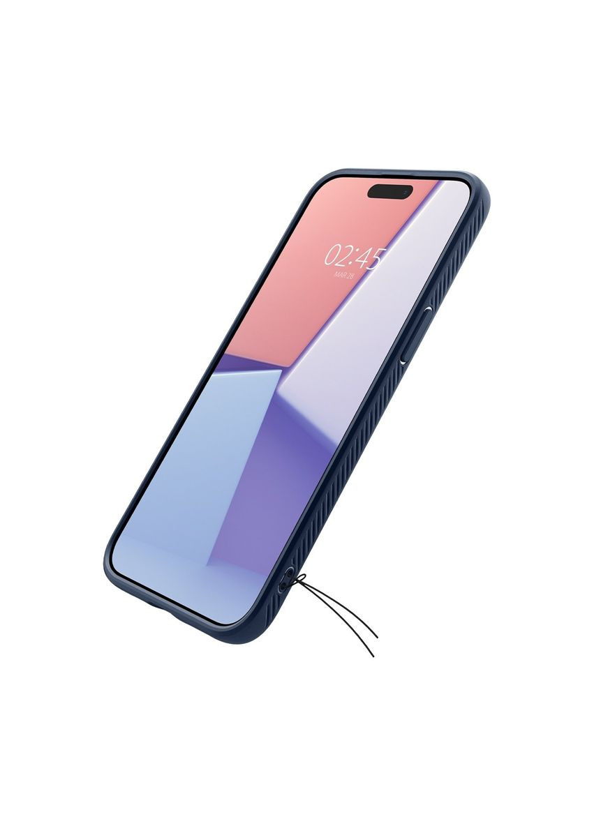 Чехол Liquid Air для iPhone 15 Pro Navy Blue (ACS06705) Spigen (301510766)