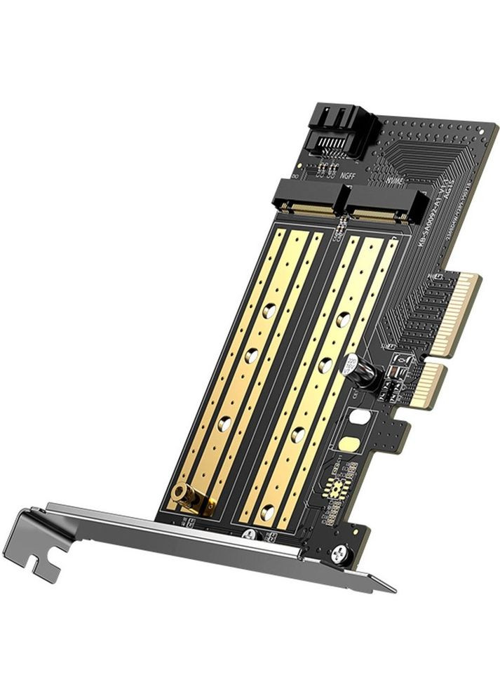 Плата розширення PCI-E 3.0 для SSD M.2 NVMe + M.2 NGFF CM302 (70504) Ugreen (327792986)