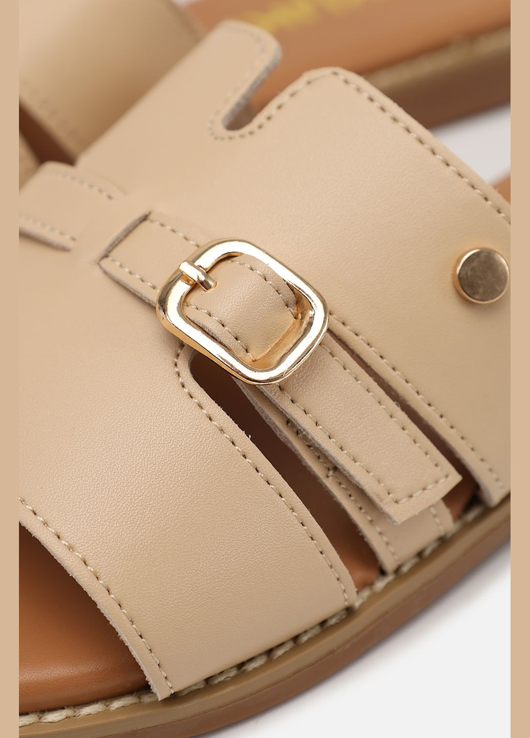 Бежевые шлепанцы женские цвет бежевый цб-00264121 Yuki