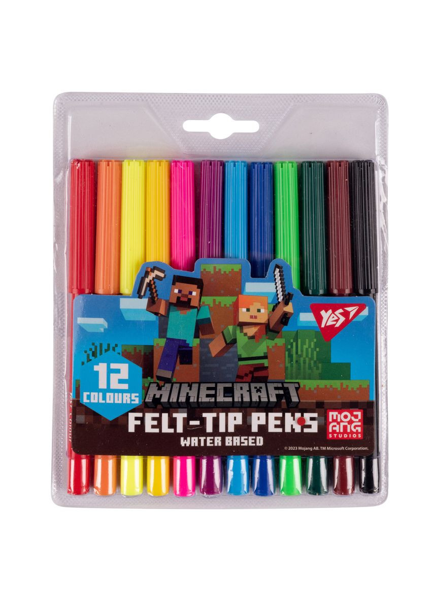 Набір фломастерів Minecraft 650544 12 кольорів Yes (364490396)