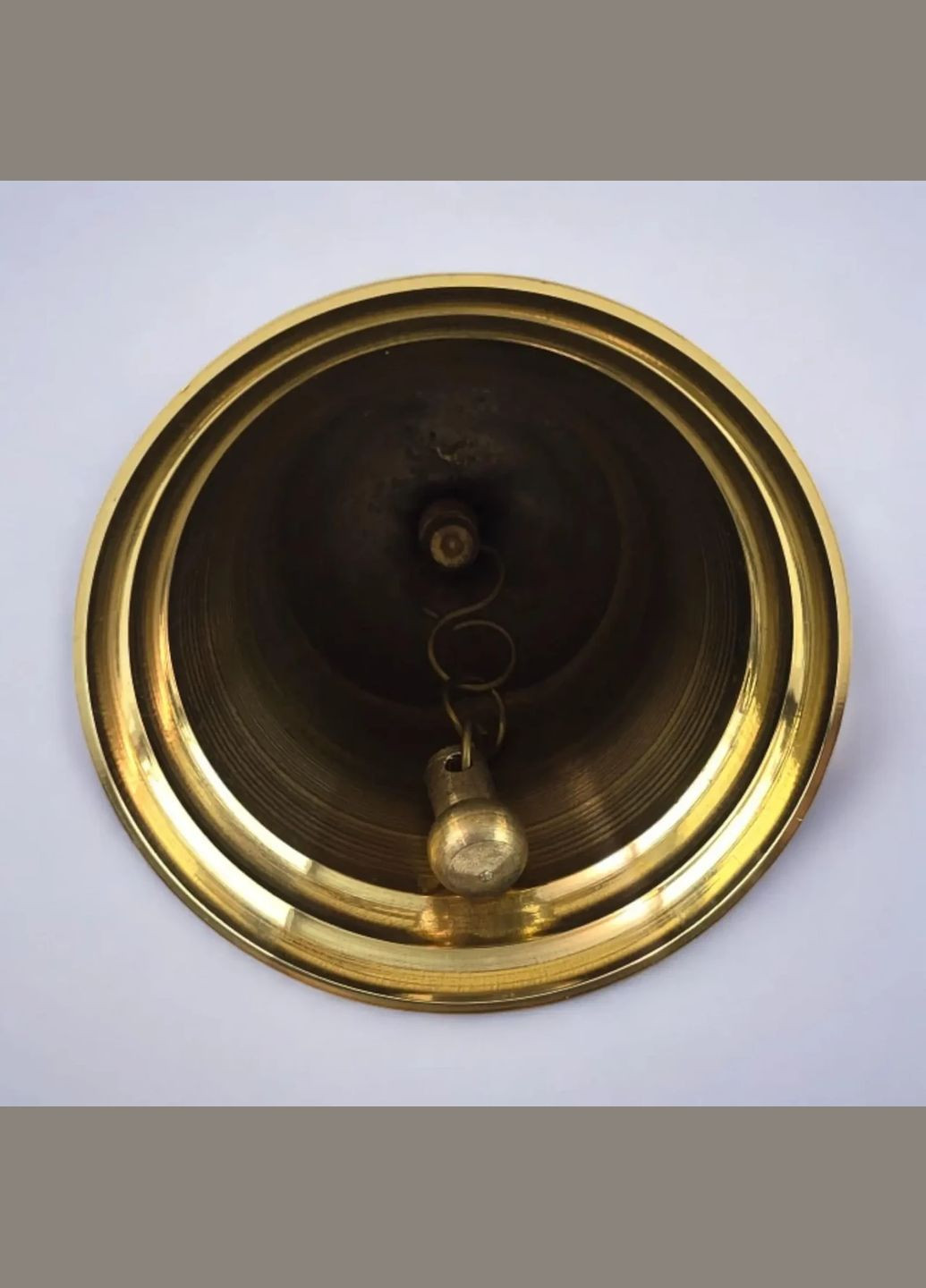 Дзвіночок з ручкою з малюнком бронзовий "Птахи на червоному тлі" (21,5х14х7,4 см) No Brand (316718145)