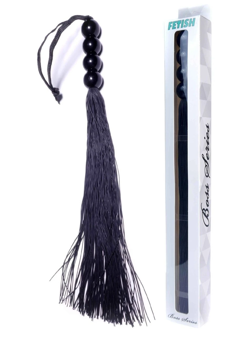Силіконовий флогер ( длина 37 см ) Fetish Silicone Whip Black 14", BS6100042 Boss Series (383107261)