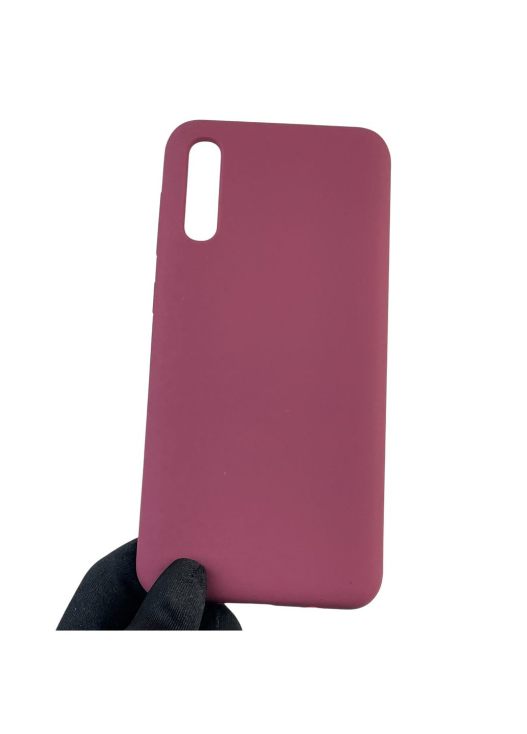 Чехол для Galaxy A50 (SM-A505F) силиконовый с микрофиброй нескользящий на самсунг а50 бордовый Samsung (366389377)