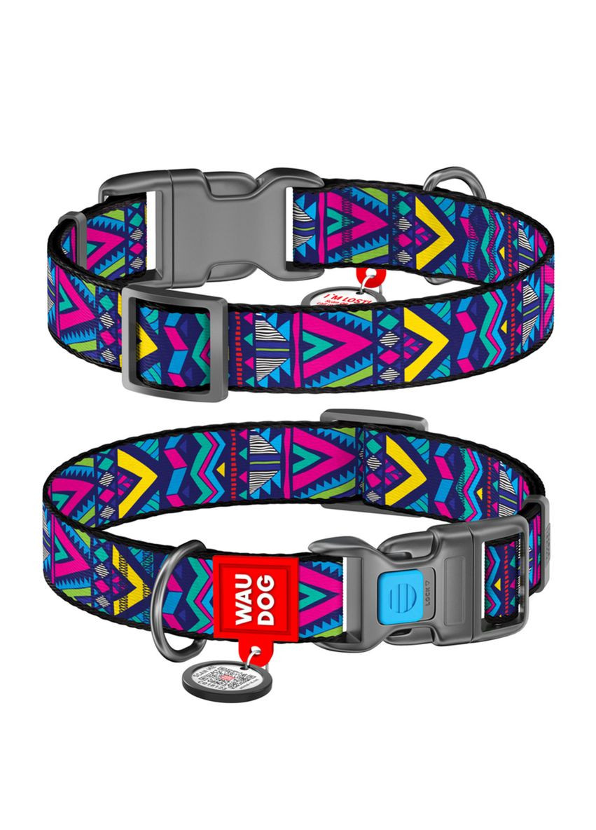 Нашийник для собак нейлоновий Nylon з QR паспортом, Ш 15 мм, Дов 25-35 см WAUDOG (322642618)