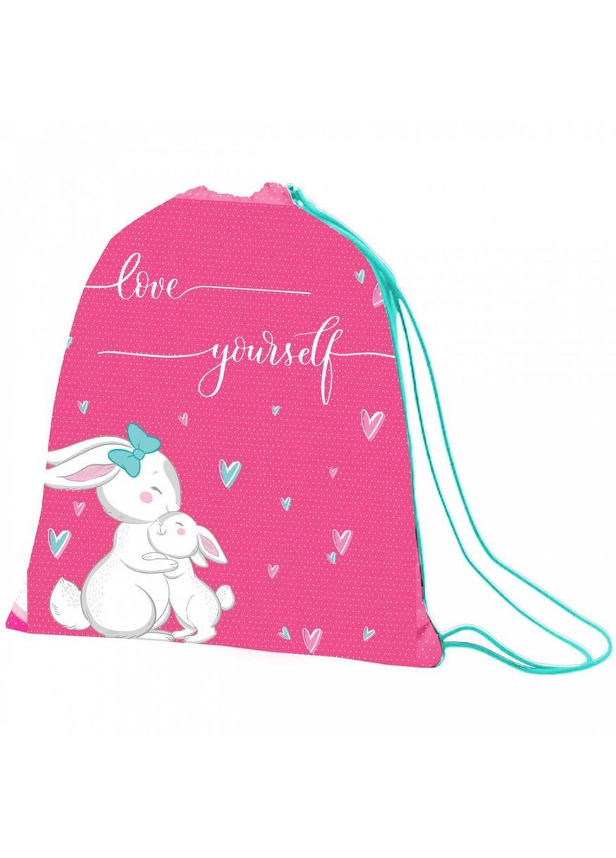 Сумка для взуття SB-10 Bunny, рожевий з бірюзовим () 1 Вересня 558579 (366528694)