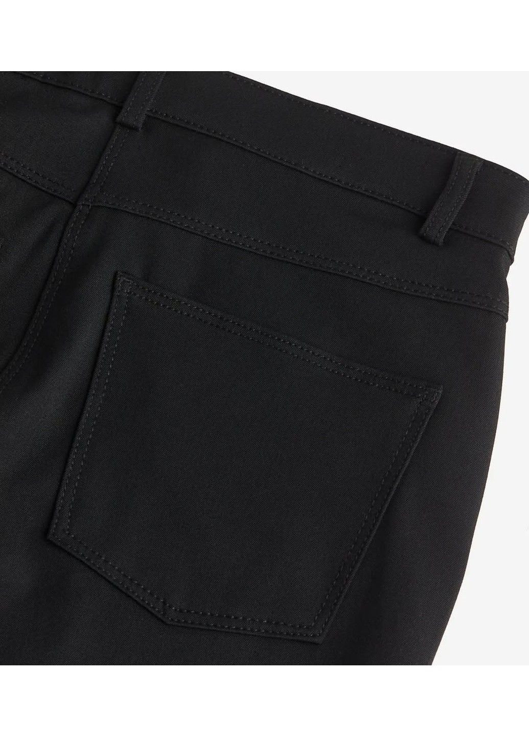 Женские брюки Skinny Regular waist (58015) XS Черные H&M (315664984)