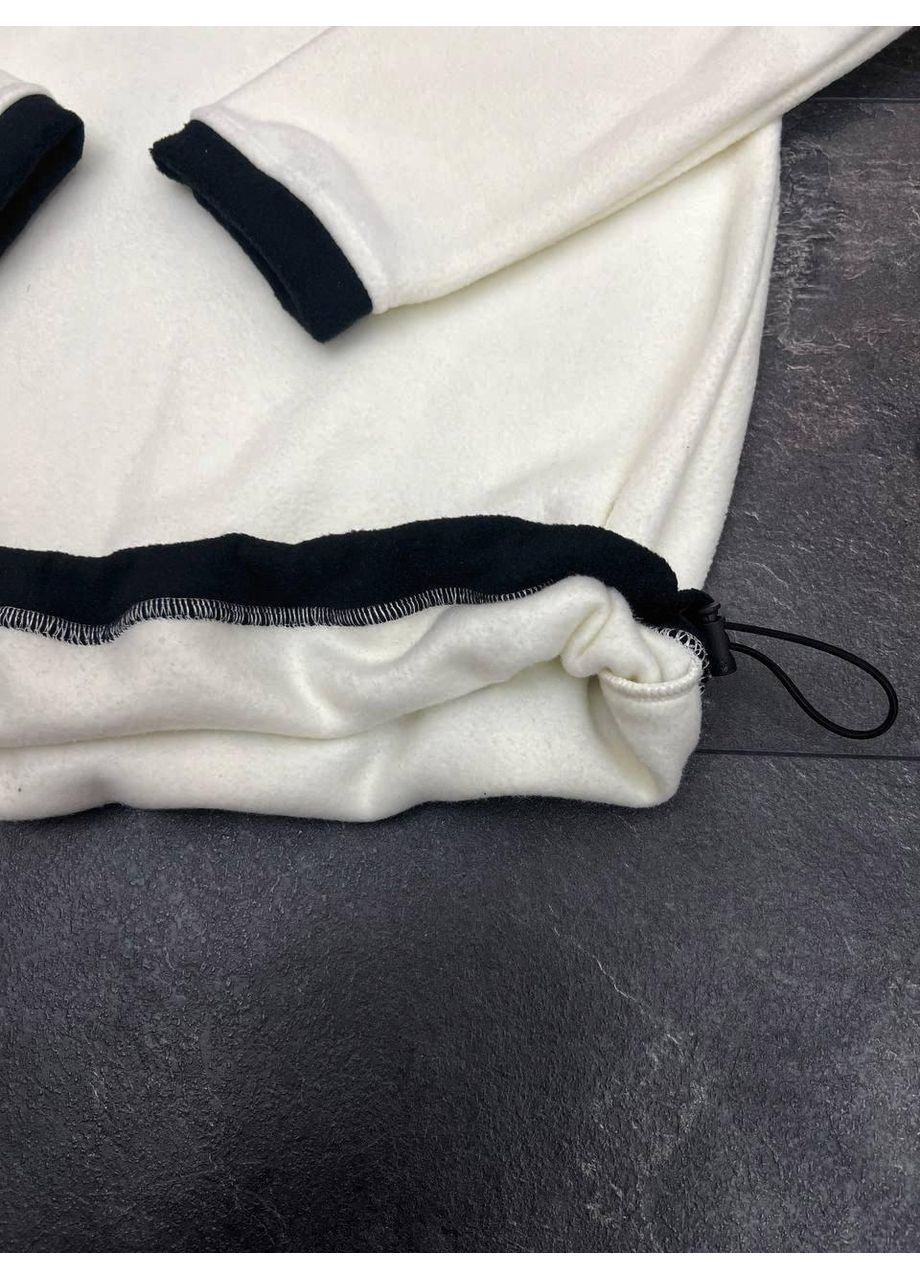 Мужской спортивный костюм на флисе TNF черно-белый No Brand (353849188)