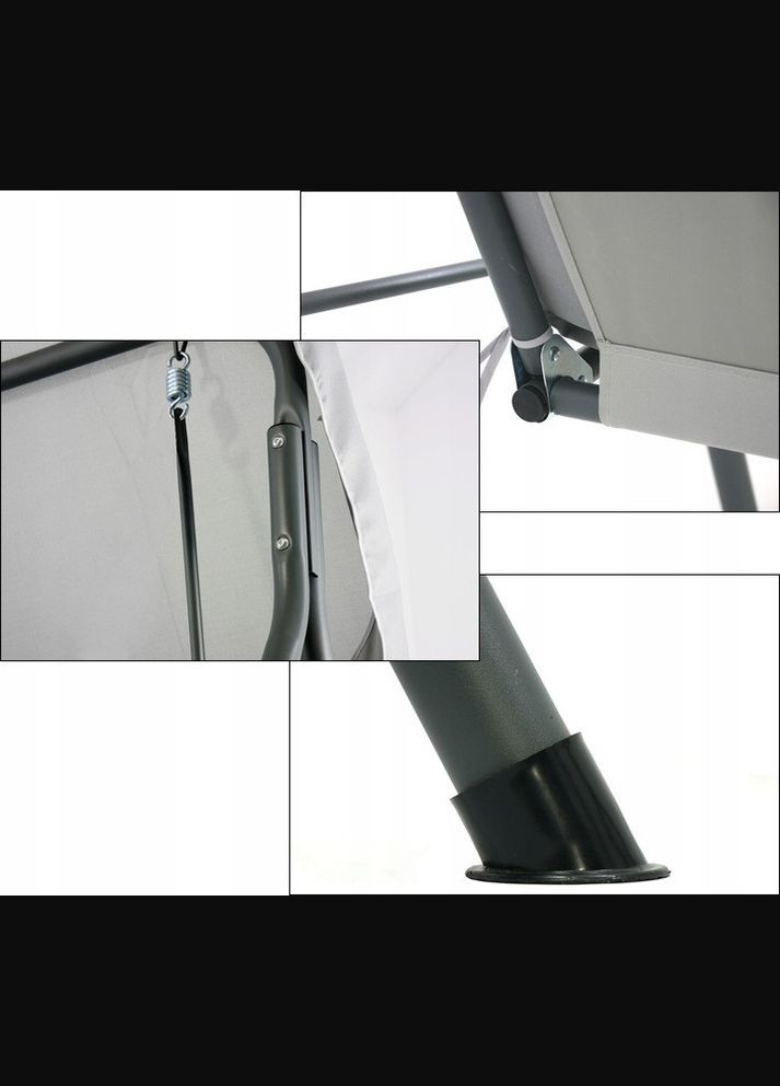 Садовые качели GardenLine VIP 170*110*153см Grey No Brand (347311737)