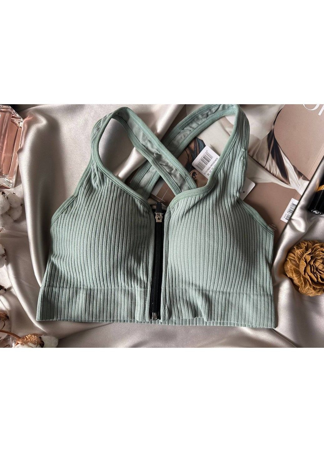 Спортивный топ на молнии с поролоном Beisdanna (318679087)