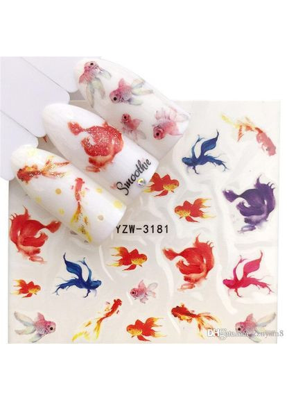 Слайдер-дизайн водные наклейки для ногтей, YZW-3181 No Brand (296666263)