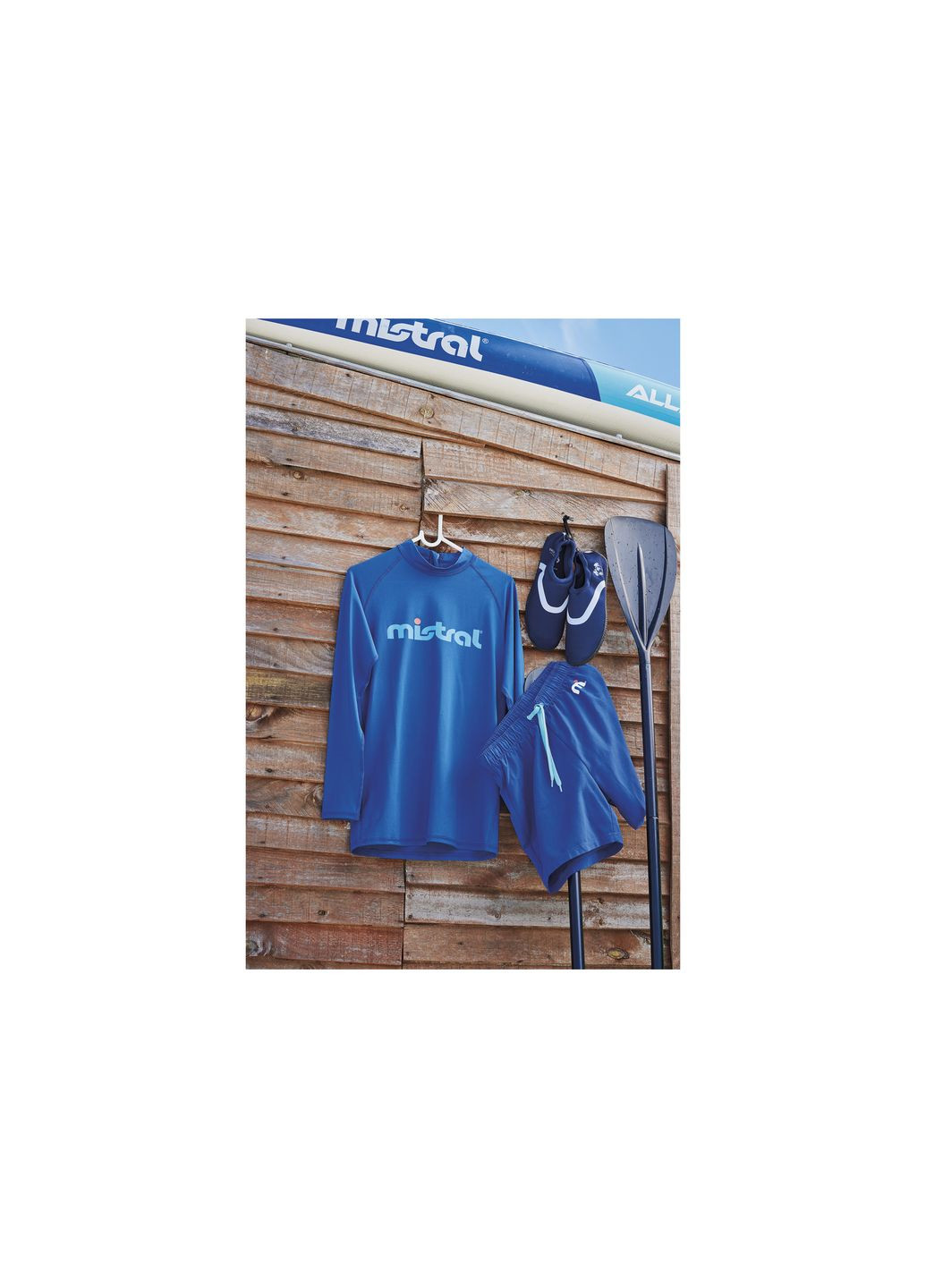 Футболка-лонгслів для купання з захистом від ультрафіолету (лайкра) SPF/UPF 50+ для чоловіка YCRA® 406485 L синій Mistral (283323959)