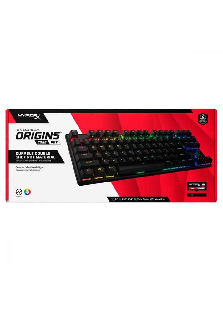 Клавіатура Alloy Origins Core PBT HX Red (639N7AA) HyperX (316391354)