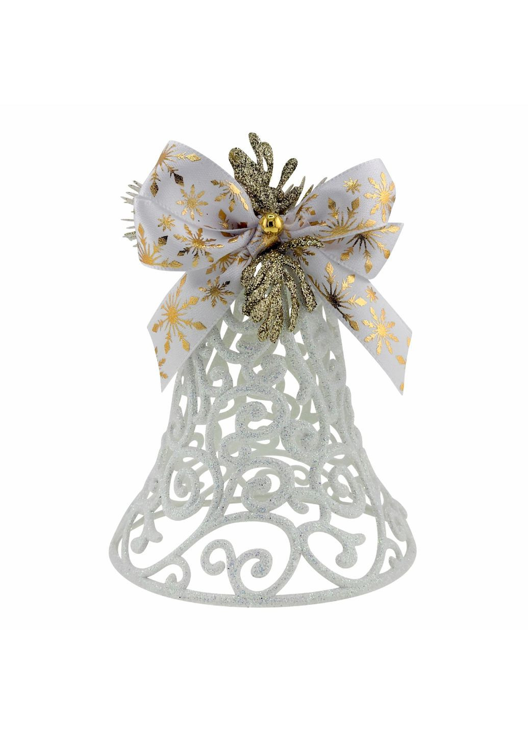 Украшение новогоднее Колокольчик ажурный с декором №26 8х8х11 см MIS LT (365627224)