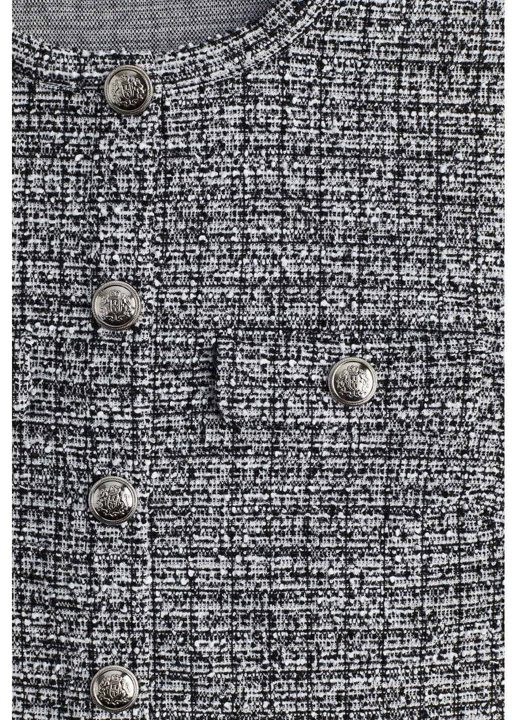 Жіночий кардиган букле з короткими рукавами Н&М (57616) XS Сірий H&M (301796416)