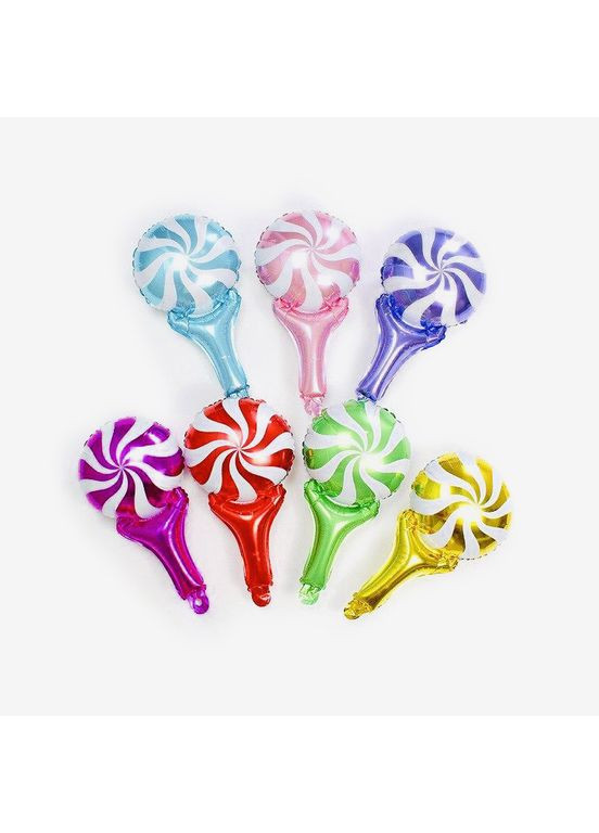 Шар фольгированный "Lollipop" фиолетовый (28 см) — стильный декор для праздников и фотосессий. No Brand (365778420)