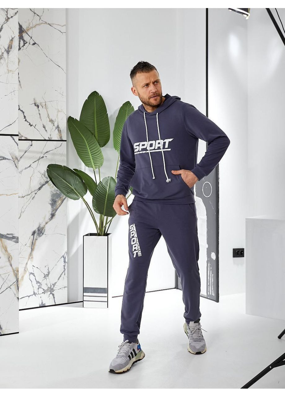 Чоловічий спортивний костюм з накаткою "Flex Motion" – Розмірна сітка в описі DK/DL Мода без кордонів (360573690)