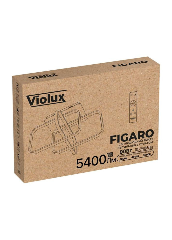 Светильник LED smart FIGARO +пульт 90W 3000-5000K IP20 ( 220865 ) Violux (367185131)