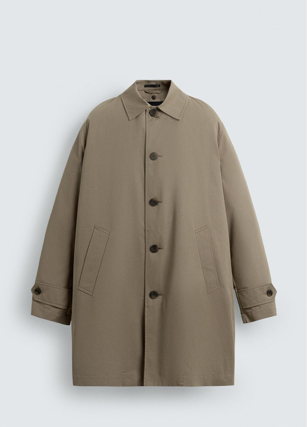 Бежеве демісезонне Пальто Zara