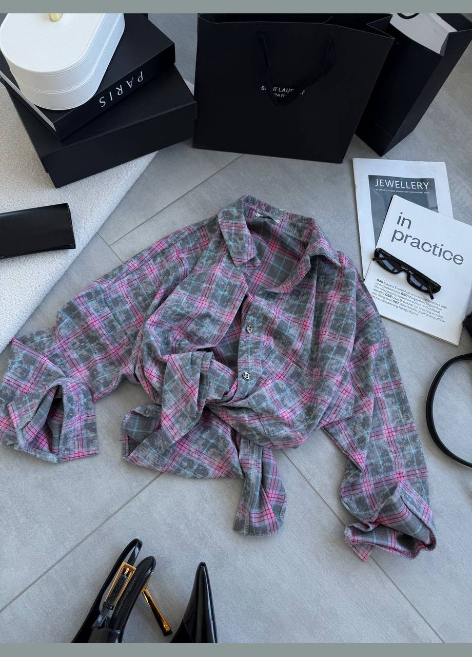 Унісекс сорочка в клітинку прямого крою Adelante (324392292)