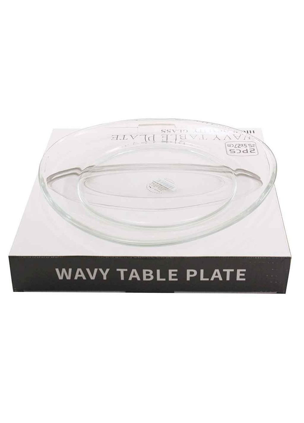 Блюдо скляне 2шт 25,5х27см PMTP/BMPL-1019-4 ТМ G-Horse (365819984)