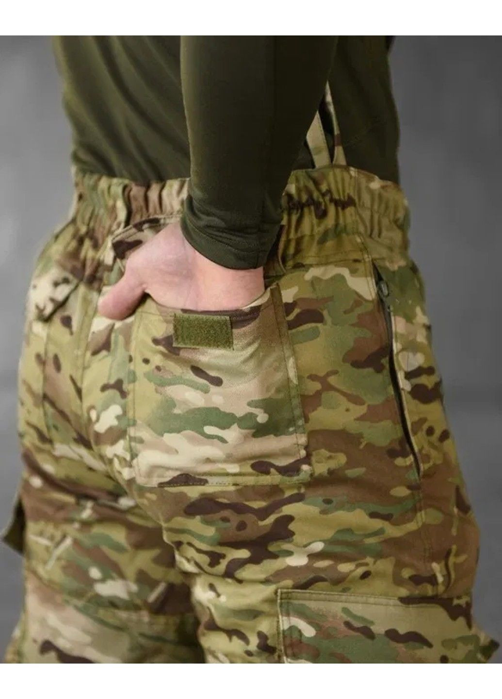 Зимний мужской костюм Горка (куртка и штаны) ВТ0542 (K7-00) Мультикам XXXL No Brand