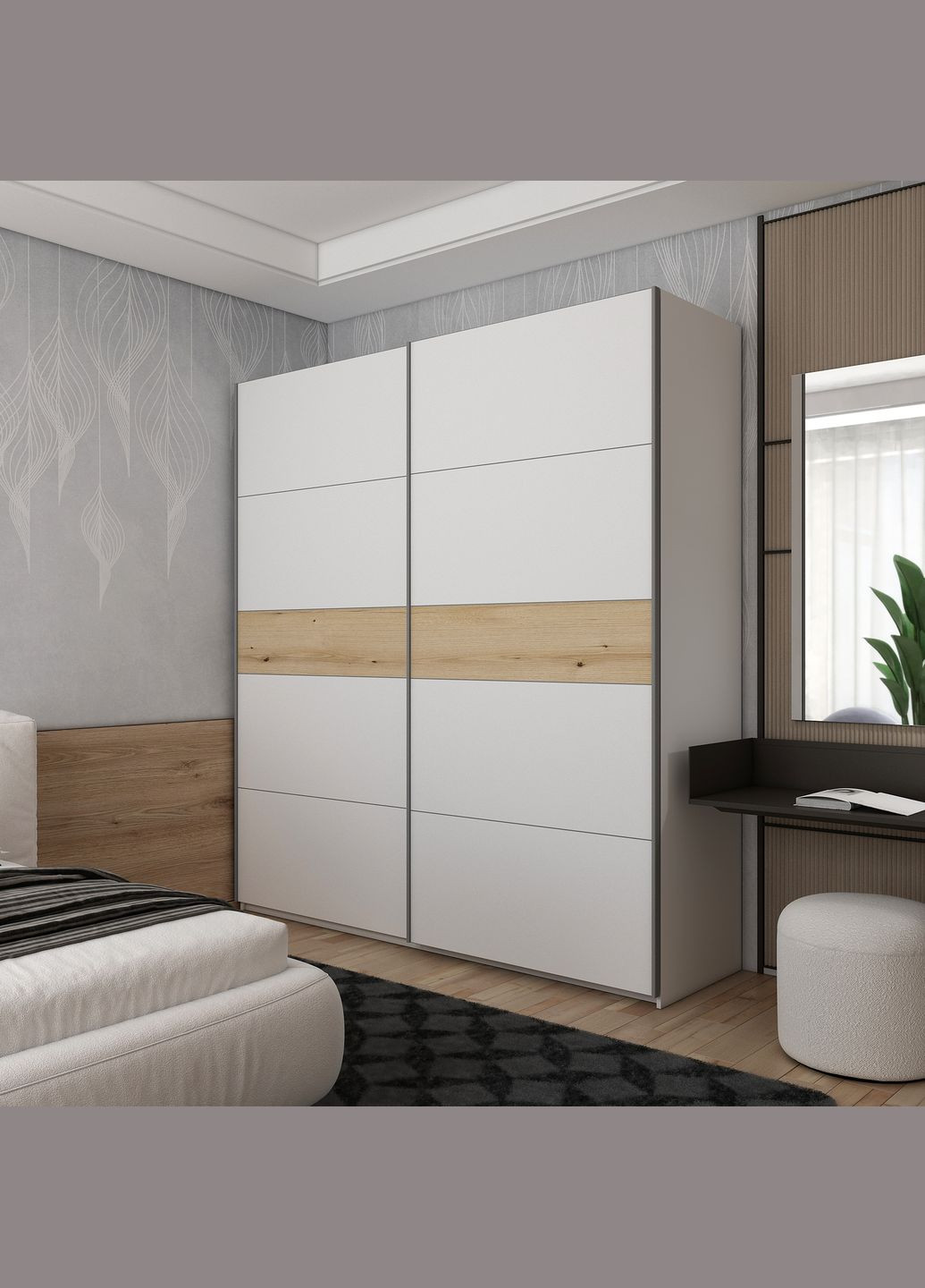 Шафа-купе двохдверна G-Caiser 220х60х240 см (DRS-011223) Doros (361998826)